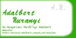 adalbert muranyi business card